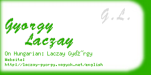 gyorgy laczay business card